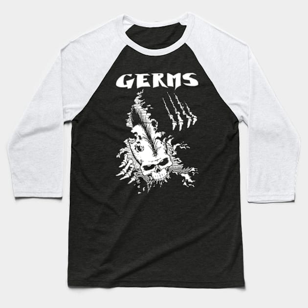 The Germs Baseball T-Shirt by CosmicAngerDesign